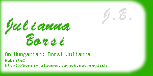 julianna borsi business card